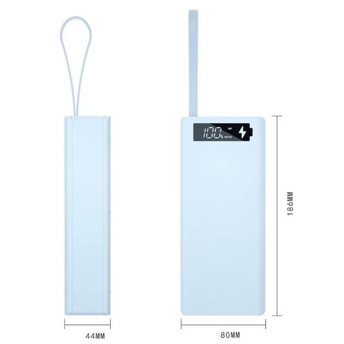 Case Power Bank Quick Charge Qc3.0 Pd C16 Layar Lcd Diy 16X18650 T Powerbank