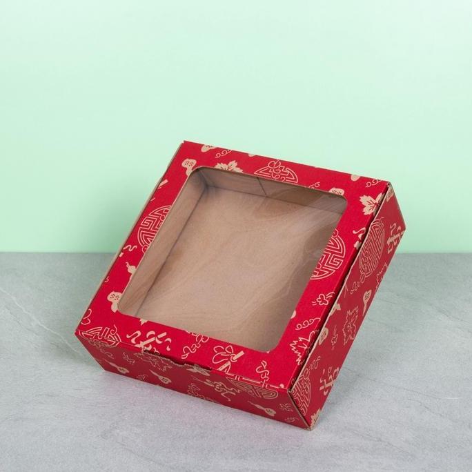 Kardus Die Cut Mika Pudding Imlek Box Mika Hampers Chinese New Year