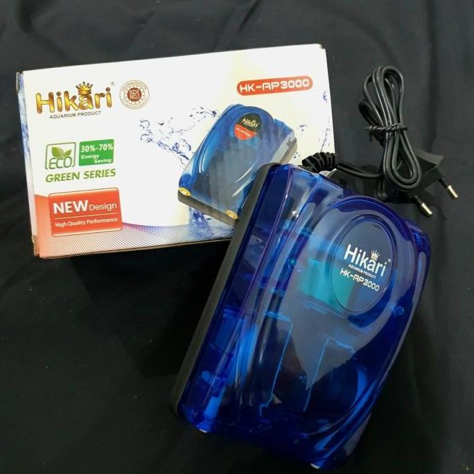 Hikari HK AP 3000 Mesin Aerator 2 Lubang Gelembung Udara Aquarium
