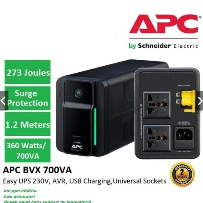 NEW UPS APC BVX700LUI-MS