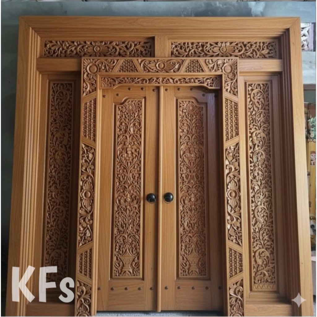 Pintu gebyok ukir minimalis / gebyok minimalis