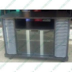 Terlaris Meja Rak Tv Hitam Pintu Kaca Besar Murah Roda Beroda 80 Cm Bandung