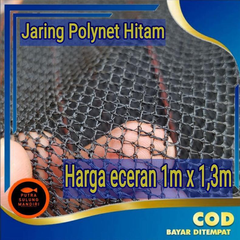 Bisa Cod Jaring Kasa Waring Hitam Polynet Hitam Eceran Permeter ><