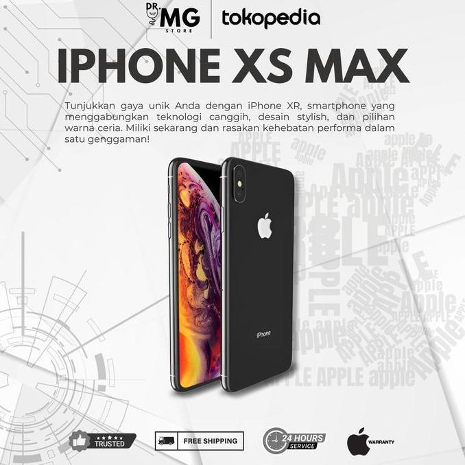 Terlaris Iphone Xs Max 64Gb | 256Gb Fullset Original Resmi Ibox/Digimap