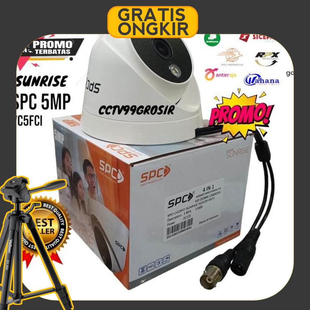 Spc Sunrise Indoor Full Color 5 Mp / Cctv Camera Colorvu 5 Mega Pixel