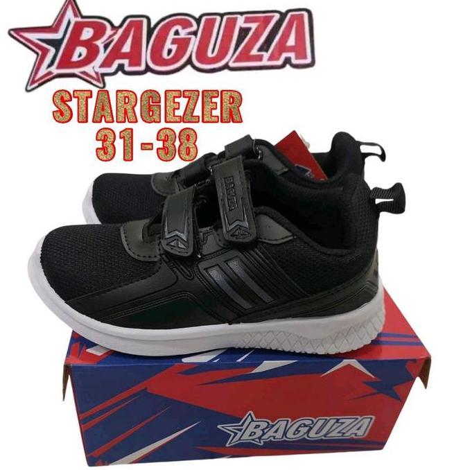 Sepatu Sekolah Anak SD Baguza Cowo Fashion Hitam Putih Size 31-37 sepatu anak laki2 612 branded sepa