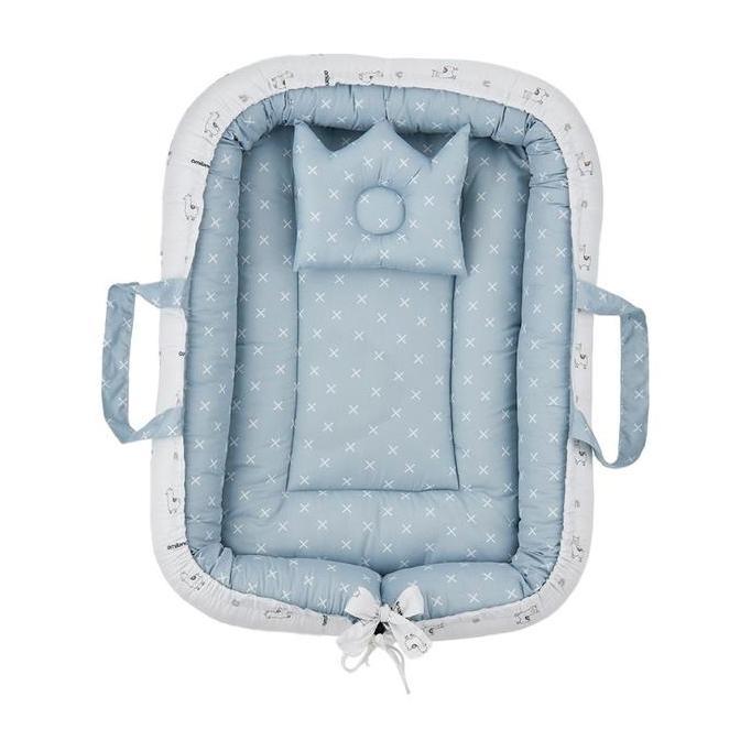 Terbaru Omiland Kasur Serut Bayi Ob41204 Alpaca Series Dengan Kojong Bantal Perlak Kasur Tidur Bahan Kain Printing Alpaca & Micro Polos 2 Color
