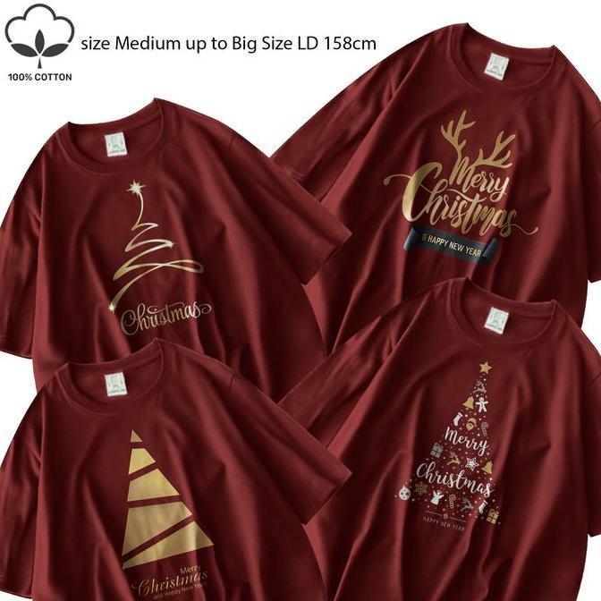 kaos natal dewasa baju natal keluarga kaos natal jumbo dewasa