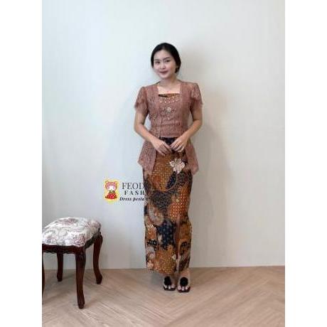 [ FEODORA ] DRESS LIONA (PREMIUM) / Dress couple batik / dress kondangan / gaun pesta