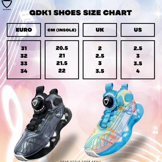 SEPATU BASKET GUARD GDK1 / GUARD BASKET ORIGINAL ANAK ANAK Terlaris