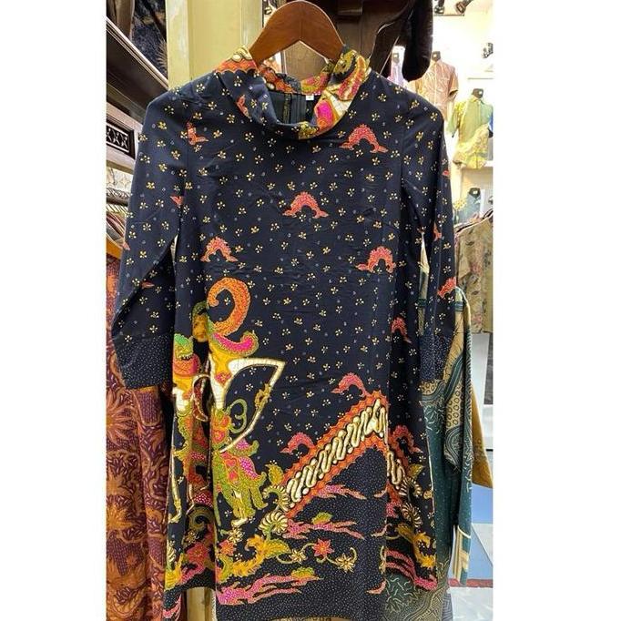 Tunik syal wayang  modern - Tunik batik bahan katun halus premium solo