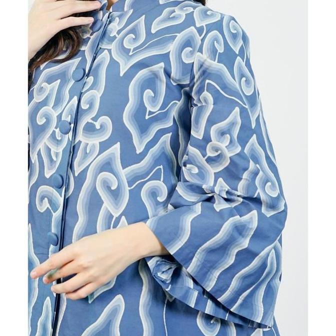 BATIK TRUSMI Atasan Batik Wanita Batik Tulis Blouse Mega Medung Tulis Premium Rariri