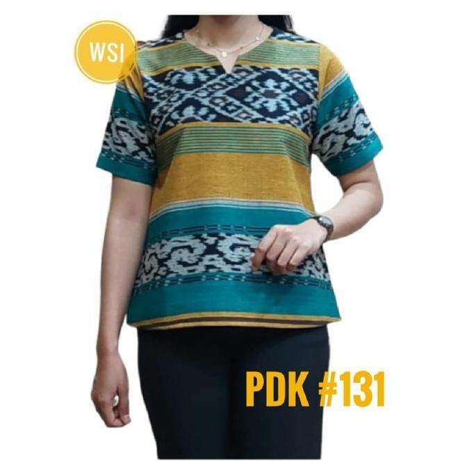 Blouse lengan pendek tenun asli jepara