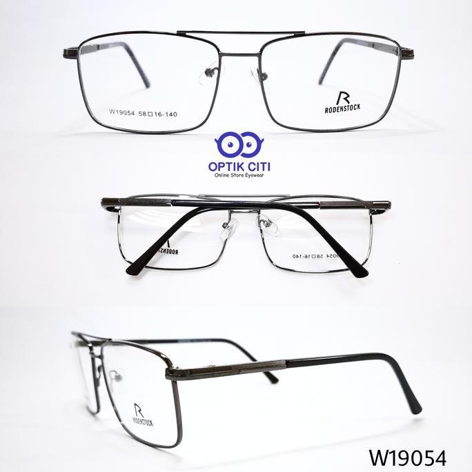 frame kacamata pria rodenstock classic aviator ada pegas dan ringan Terlaris