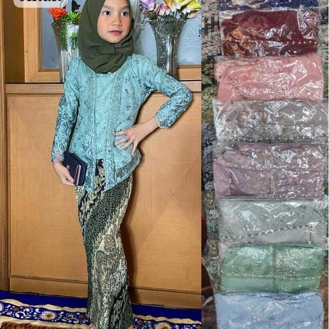 Kebaya Kutu Baru Modern Kutu Baru Anak/Kebaya Kutbar/Kebaya Anak Tanggung Baju Fashion