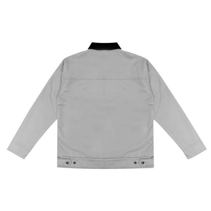 Lazzbuina - Qwertylife Work Jacket Corduroy Grey Jaket Workwear Boxy M65