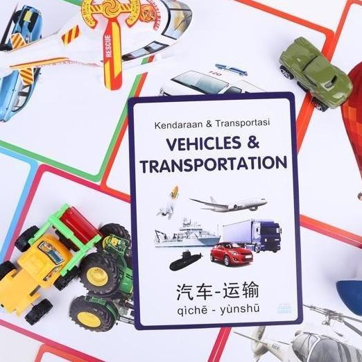 My Own Flashcards 3 Bahasa / Flash Card Animal, Body Parts, Kartu Pintar Mainan Edukasi Flashcard An