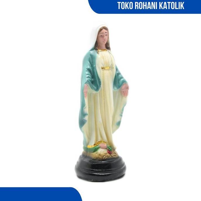 PATUNG BUNDA MARIA 15 CM (WARNA) / PATUNG MARIA TANGAN TERBUKA / PATUNG BUNDA MARIA KATOLIK MURAH / 