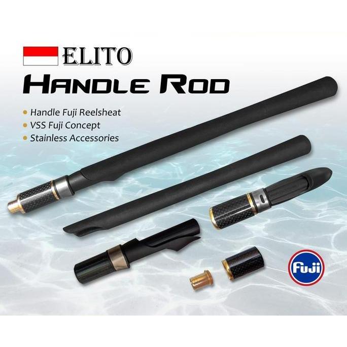 Handle Rod Elito | Gagang Joran Pancing Busa Eva Set | Reel Seat Fuji
