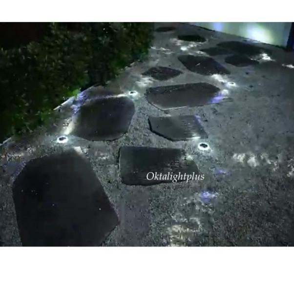 Lampu taman solar panel tenaga surya lampu dinding solar panel estetik