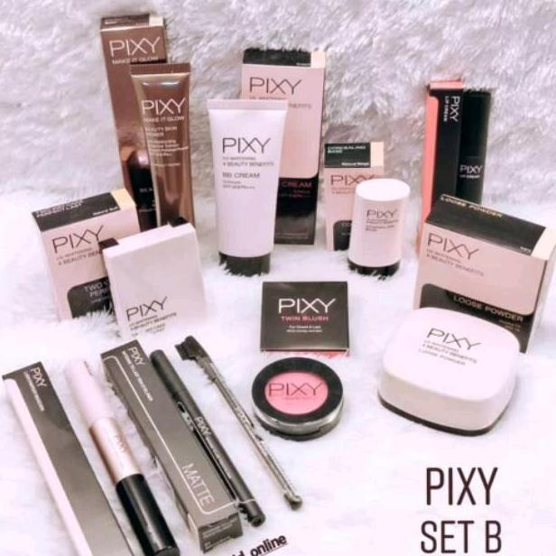 BEST PIXY PAKET MAKE UP GLOWING/ MAKE UP SATU SET SESERAHAN
