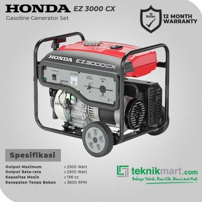 (Ready) Honda Ez3000Cx 2500 Watt Generator Bensin
