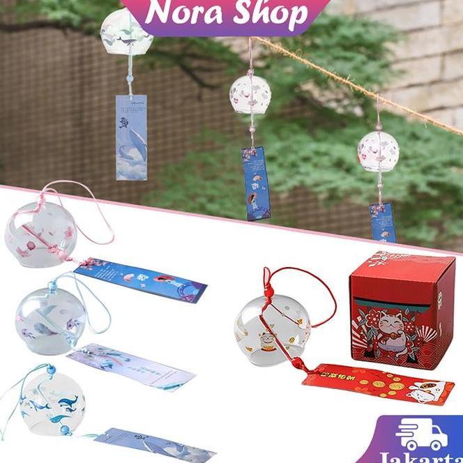Lonceng Angin Kaca Wind Bells Hiasan Untuk Hadiah Lonceng Angin Kaca Gantung Angin