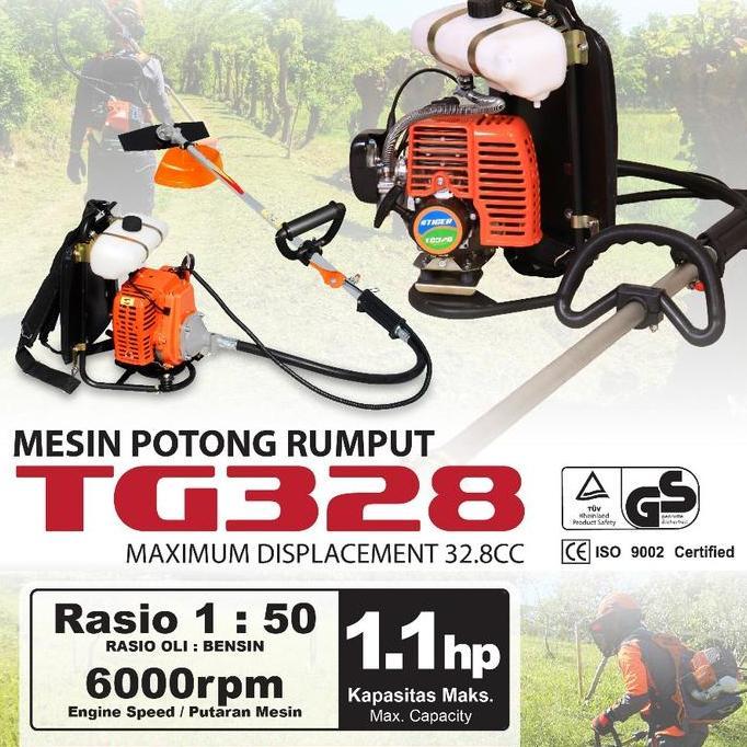 Mesin potong rumput 2 tak Tiger TG328