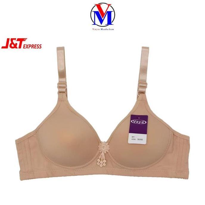 Murah Bh Vaya 710 Tanpa Kawat Cup B Busa tipis Lembut Non COD
