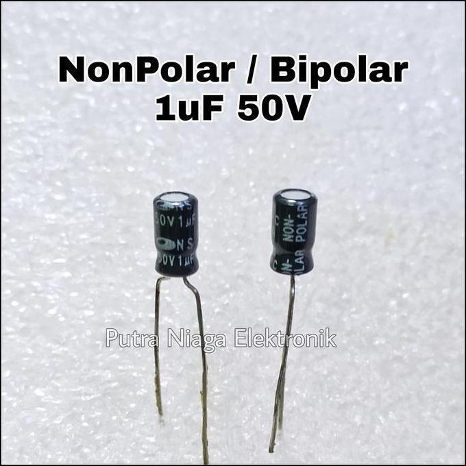 Update (1) Elco Bipolar 1uF 50V Kapasitor NonPolar BP 1 uF 50 V putran1a Murah