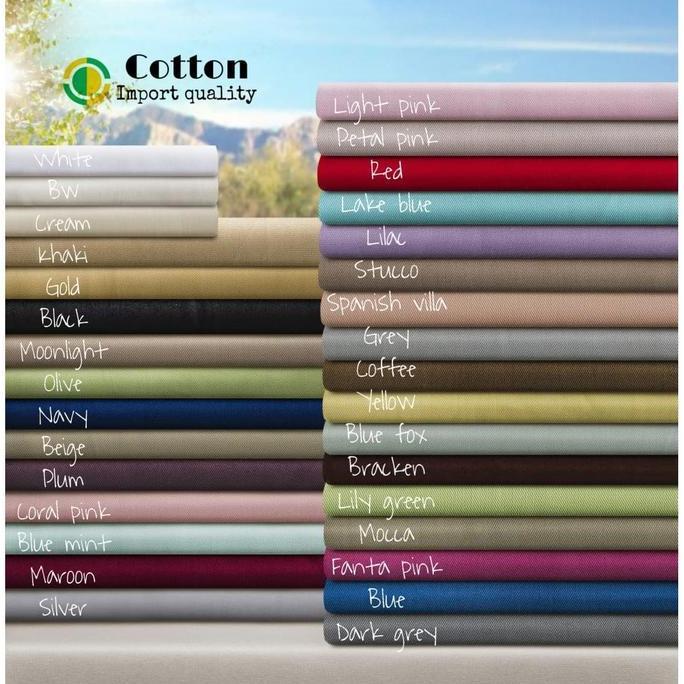 Kain Katun Jepang Polos Meteran