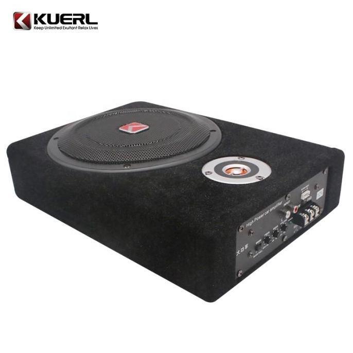 Hot Sale Subwoofer KUERL Slim Aktif Kolong Car Audio Under Seat Slim Woofer Speaker 8 Inch Subwoofer
