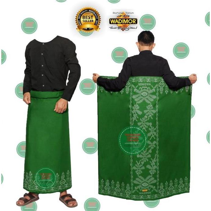 Miliki Wadimor Sarung Wadimor Dewasa Motif Bali Original Kain Katun Lembut Garis Kotak Motif Muslim