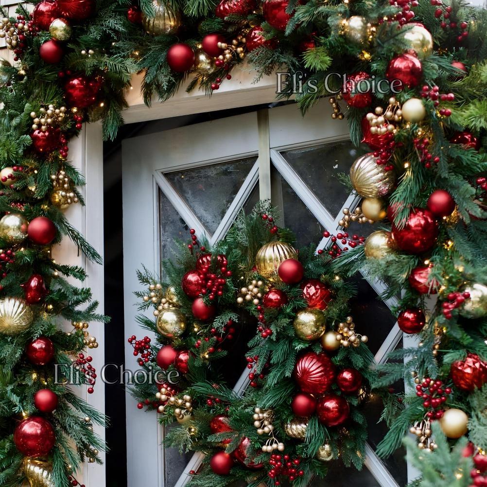 Hot Sale [2.7 Meter] Grosir Garland Daun Natal PREMIUM TEBAL 200 Tangkai / Christmas Garland / Dekor