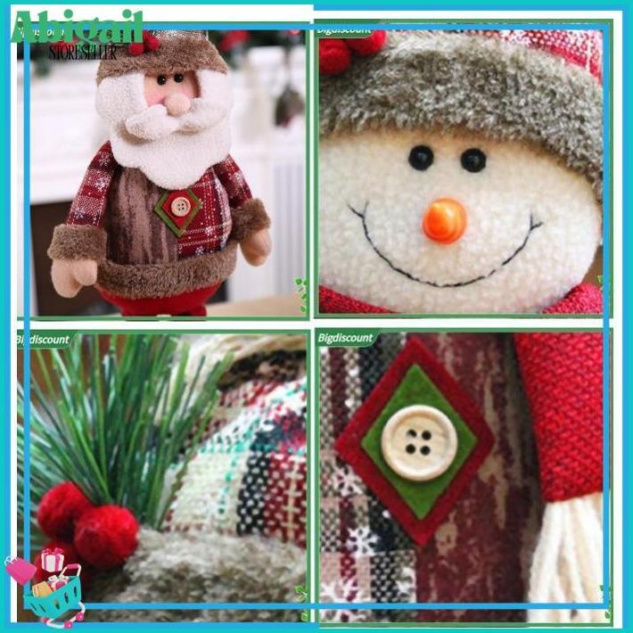 Gratis ongkir NTL22 Aksesoris Pohon Natal Boneka Santa Rusa Manusia Salju Beruang Kaki Bisa di Regan