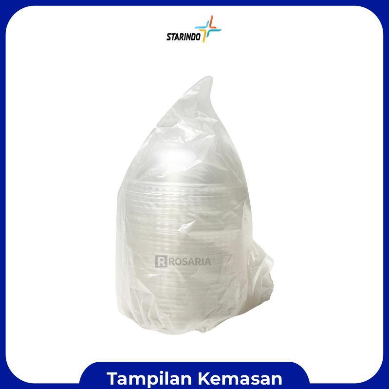 Tutup Cup Cembung Tebal Merk Starindo Tutup Gelas Plastik Bening Transparan Minuman Viral