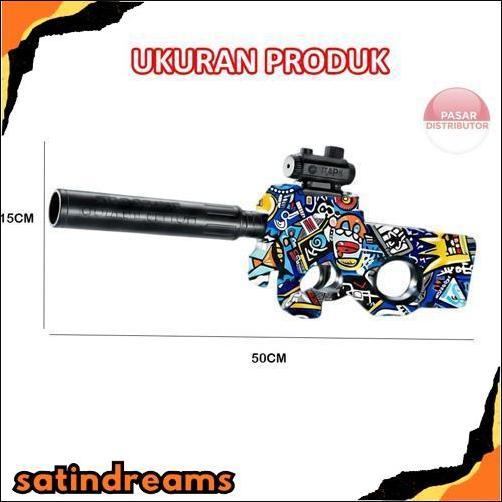 High Quality Pasar Distributor Hero Sub Machine P90 Tsg-032 Mainan Tembakan P90 Elektrik Water Gel B