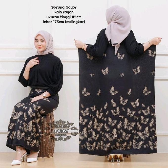 Diskon Afi New Sarung Santri Putri Sarung Rayon Goyor Sarung Santri Pondok Wanita/Pria Muslim Adem L