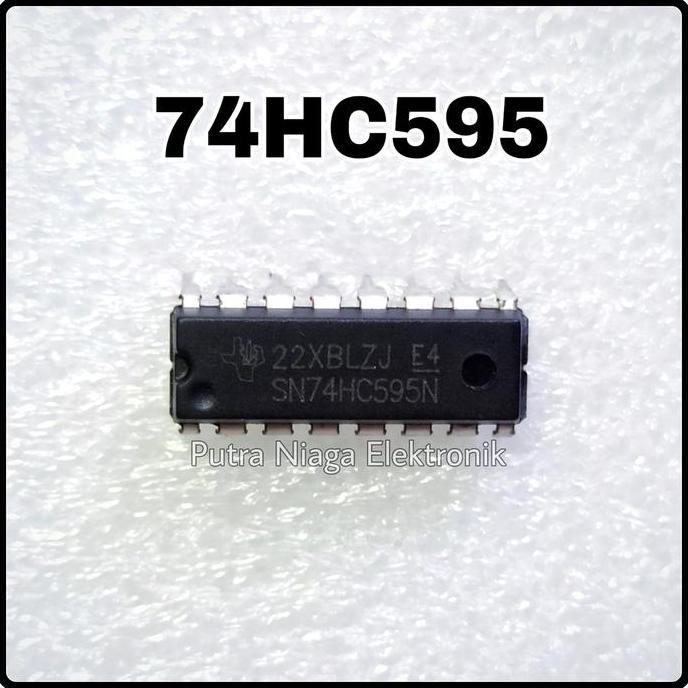 Update (1) ic 74HC595 DIP 16p / SN74HC595N / HD74HC595P HC595 TTL 74595 putran1a Berkualitas