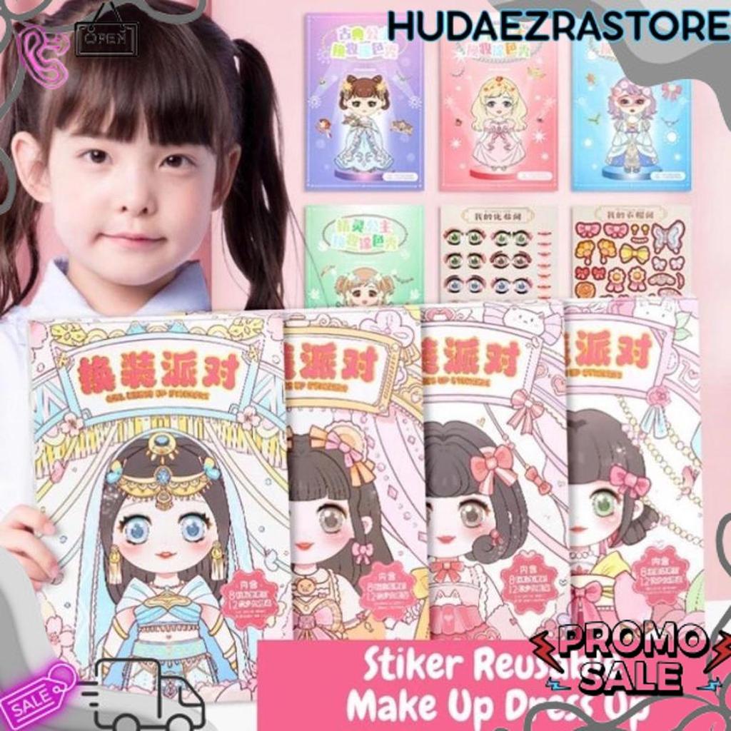 Diskon Buku Stiker Diy Fashion Baju Sticker Dress Up Book Lucu Korean Stiker Ekspresi Girl Change Ma
