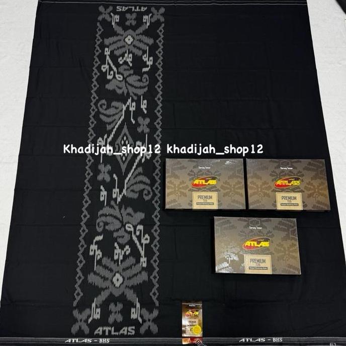 New- Sarung ATLAS Premium 750 Sarung Atlas Hitam Premium Sarung Atlas Hitam Polos Premium Sarung Atl