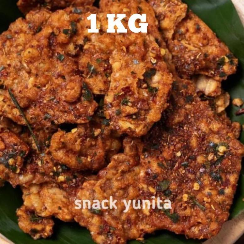 Keripik Tempe Bandung Pedas 1 kg Asin Gurih