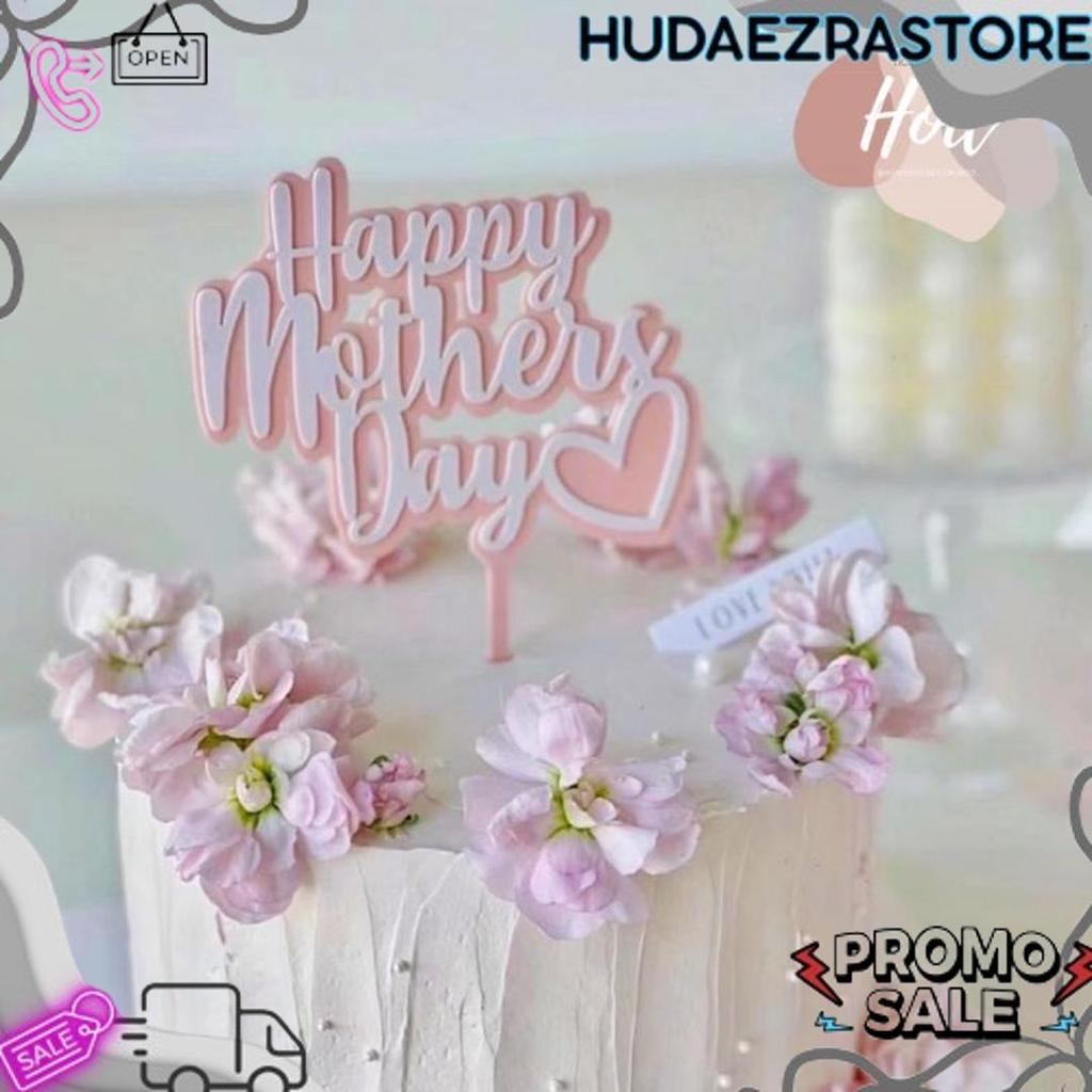 Baru Topper Happy Mother'S Day Hiasan Kue Hari Ibu Mother Day Untuk Mama Ibu Mom