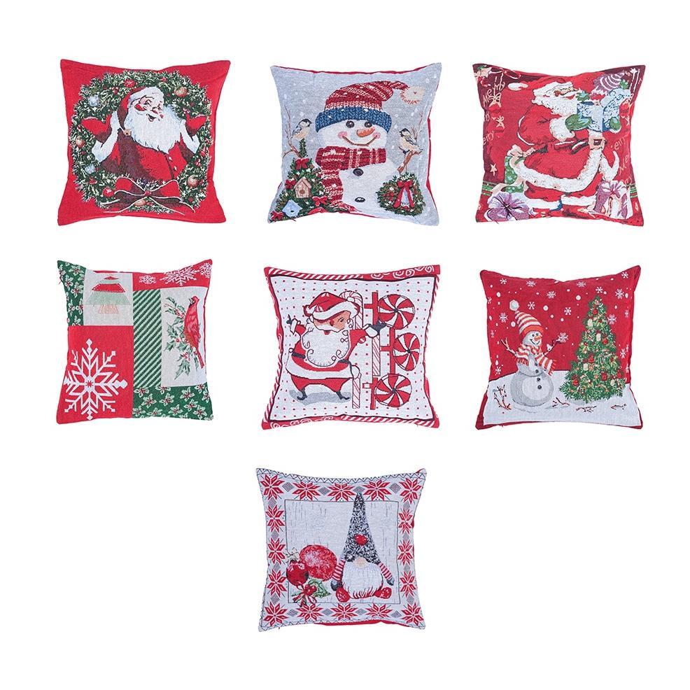 Sarung Bantal Natal Tebal Kualitas / Sarung Bantal Sofa Motif Natal Christmas Gift