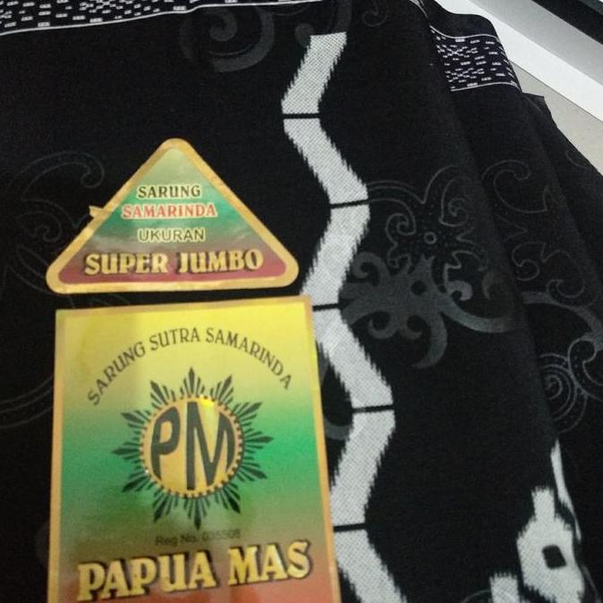 New- Sarung PAPUA MAS HITAM Jumbo Fashion Moslem Wear Alat Shalat Syukuran
