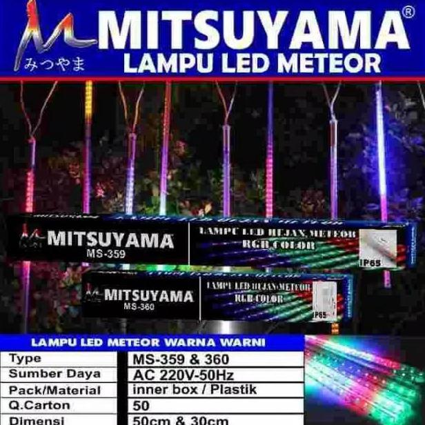 Lampu Led Hujan Meteor MS359 50CM Lampu Tumbler Lampu Natal Lampu Dekorasi Hias
