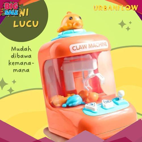 Bigdeal Mainan Game Capit Claw Machine Mini/Mainan Edukasi Anak Mesin Capit Mini Pakai Batrei Ada La