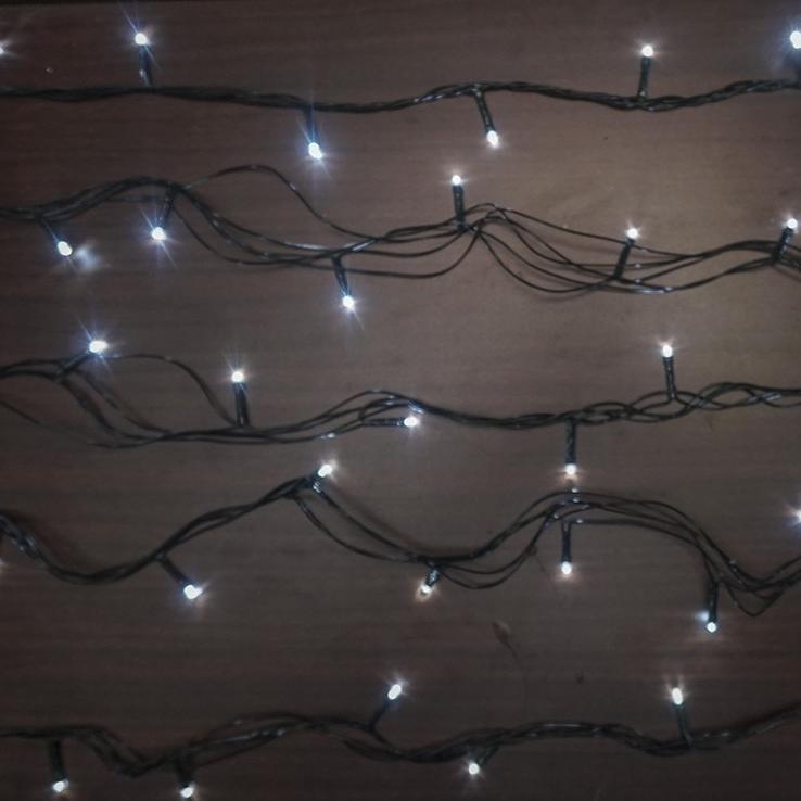 Lampu Natal LED 100 Lampu Clear Putih Kualitas -Lampu Pohon Natal -Led Murah