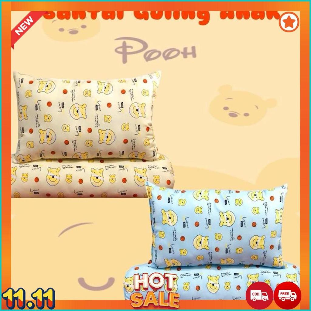 Ready Set Bantal Guling Anak Winnie The Pooh Head [B3]