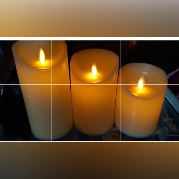 Lampu Lilin Led Goyang Tinggi 10cm Lilin Elektrik Goyang Lilin Goyang